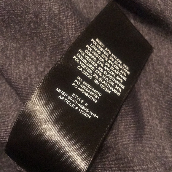 Aritzia Heather Charcoal Off-the-Shoulder Top - Picture 12 of 14